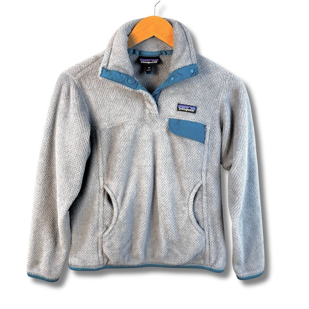 Patagonia Re-Tool Snap-T Fleece Pullover Womens XS Gray Style 25442